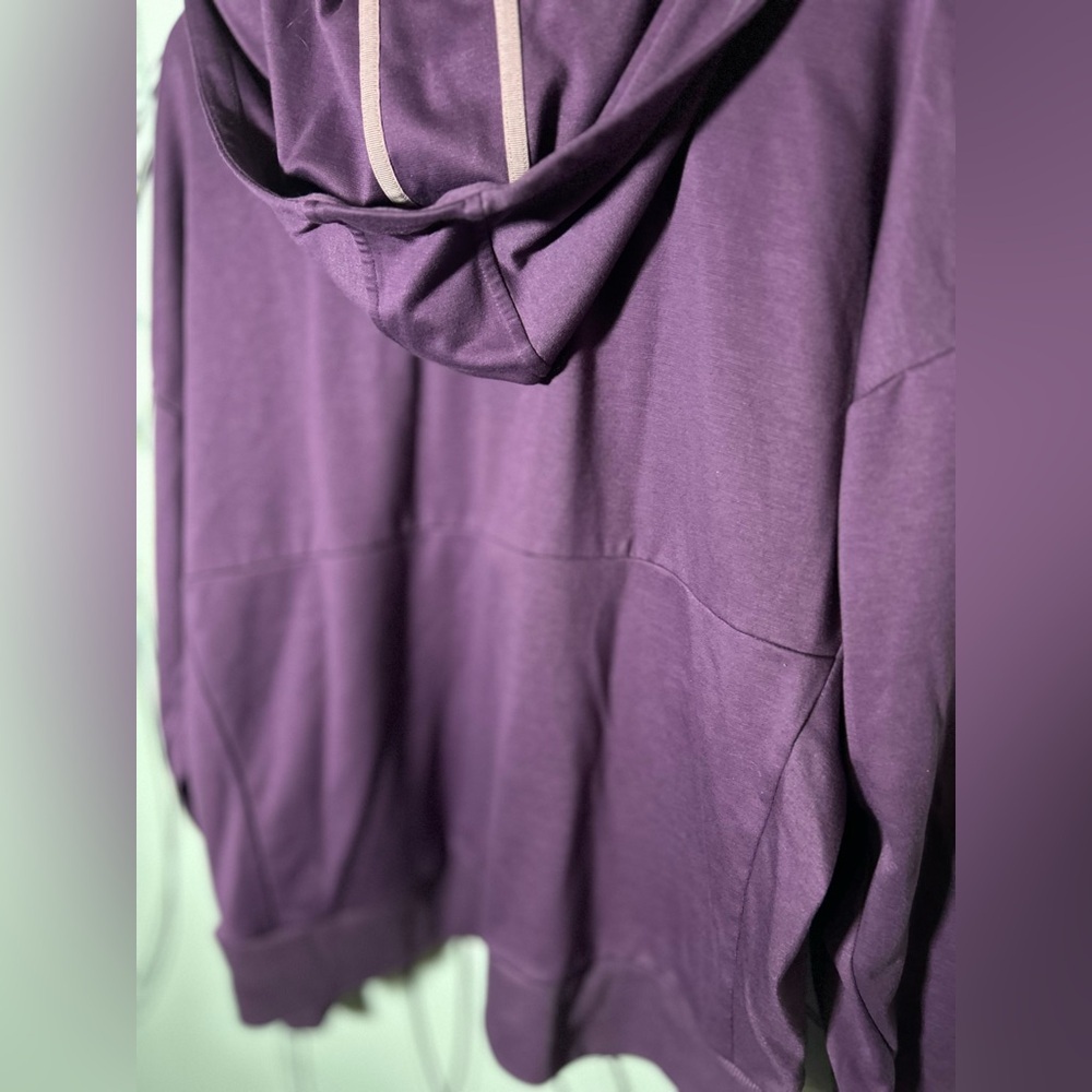 All In Motion Pullover Half Zip Purple Hoodie with Pockets, Womens XXL - Picture 6 of 8